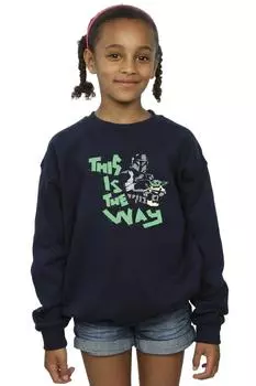 Толстовка The Mandalorian This Is The Way Duo Star Wars, темно-синий