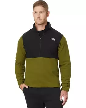 Толстовка The North Face Glacier Fleece 1/2 Zip, цвет Forest Olive/TNF Black