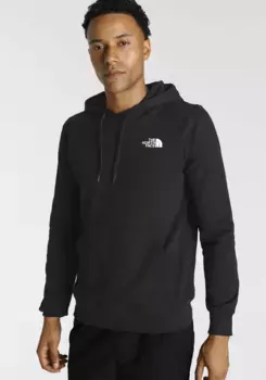 Толстовка The North Face с капюшоном "M SIMPLE DOME HOODIE" с буквами логотипа спереди и сзади, черный