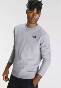 Толстовка The North Face "SIMPLE DOME CREW" с надписью-логотипом, серый