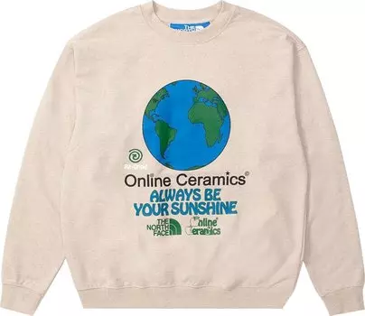 Толстовка The North Face x Online Ceramics Graphic Crew Sweatshirt 'White Regrind', кремовый