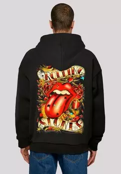 Толстовка THE ROLLING STONES TONGUE AND STARS - Hoodie F4NT4STIC, черный