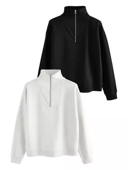 Толстовка The Set, черный/белый