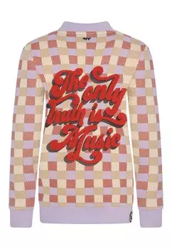 Толстовка THE TRUTH WITH CHECKERED PATTERN 4funkyflavours, цвет purple