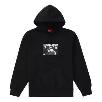 Толстовка the velvet underground hooded sweatshirt 'black' Supreme, черный
