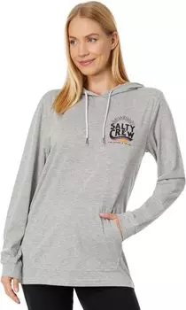 Толстовка The Wave средней плотности с защитой от дождя Salty Crew, цвет Athletic Heather