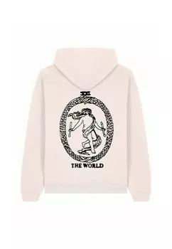 Толстовка THE WORLD BACK PRINT UNISEX HEAVYWEIGHT - Hoodie Mira Paris, кремовый