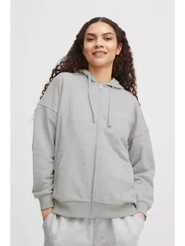 Толстовка TheJoggConcept. Kapuzensweatjacke JCSAFINE SWEAT CARDIGAN - 22800256, серый