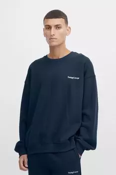 Толстовка TheJoggConcept. Rundhalspullover JCMRAFINE, синий