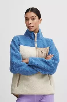 Толстовка TheJoggConcept. Stehkragenpullover JCBERRI HALFZIP PULLOVER 22800007, синий