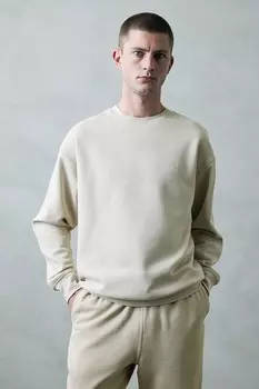 Толстовка thermolite свободного кроя H&M, бежевый