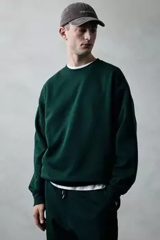 Толстовка thermolite свободного кроя H&M, зеленый