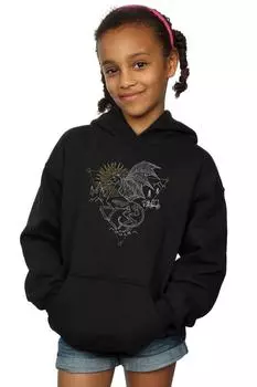 Толстовка Thestral Line Art Harry Potter, черный