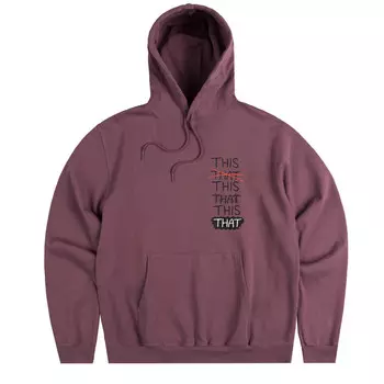 Толстовка thisthat skate hoodie Thisisneverthat, фуксия