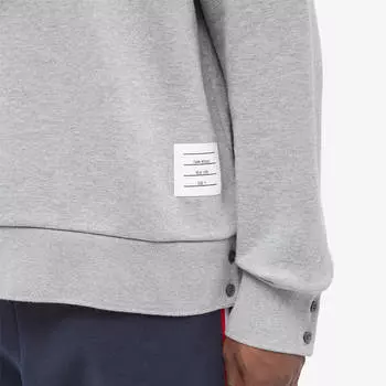 Толстовка Thom Browne Grosgrain Loopback Crew Sweat