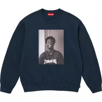 Толстовка Thrasher Crewneck Supreme, черный