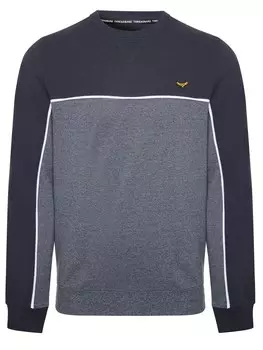 Толстовка Threadbare Kinross, цвет Navy/mottled blue