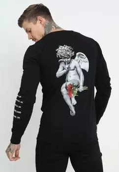 Толстовка THUGGER CHILDROSE CREWNECK Mister Tee, черный