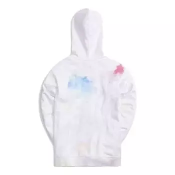 Толстовка tie dye williams iii hoodie 'white red' Kith, белый