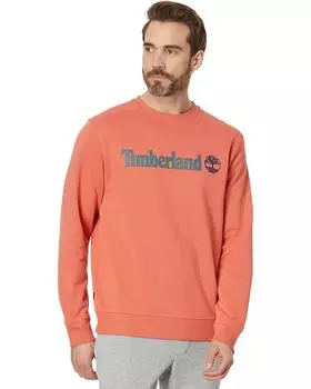 Толстовка Timberland Linear Logo Crew Neck, цвет Burnt Sienna App