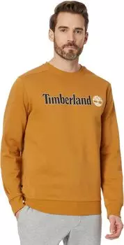 Толстовка Timberland Linear Logo Crew Neck Sweatshirt, цвет Wheat Boot