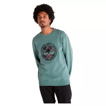 Толстовка Timberland Little Cold Crew, зеленый