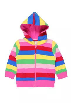 Толстовка Toby Tiger mit Blockstreifen, розовый