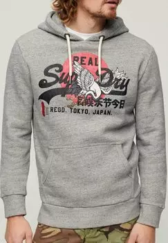 Толстовка TOKYO VINTAGE LOGO Superdry, вереск серый