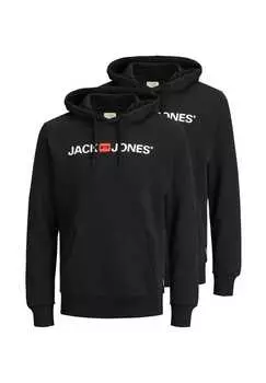 Толстовка / толстовка с капюшоном 2 шт. в упаковке Jack & Jones, черный