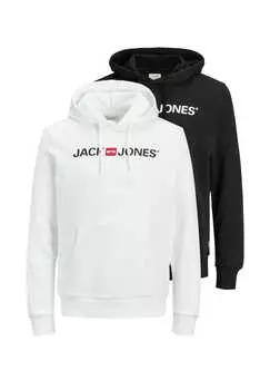 Толстовка / толстовка с капюшоном 2 шт. в упаковке Jack & Jones, черный