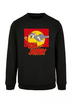 Толстовка TOM AND JERRY CHASE SCENE CREWNECK ABSOLUTE CULT, черный