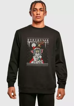 Толстовка TOM AND JERRY FAIR ISLE CREWNECK ABSOLUTE CULT, черный