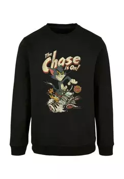 Толстовка TOM AND JERRY THE CHASE IS ON CREWNECK ABSOLUTE CULT, черный