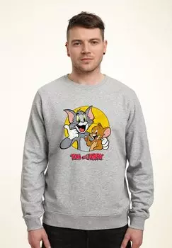 Толстовка TOM AND JERRY THUMBS UP Henry Tiger, цвет Heather Grey