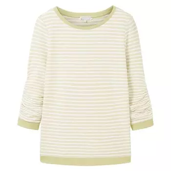 Толстовка Tom Tailor 1039980 Striped Jacquard, зеленый