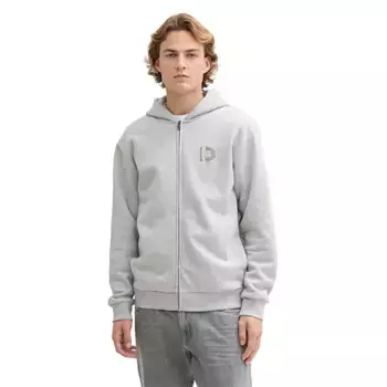 Толстовка Tom Tailor 1043954 With Print full zip, серый