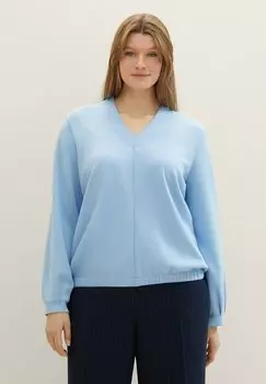 Толстовка TOM TAILOR, цвет light fjord blue