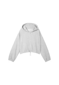 Толстовка TOM TAILOR, цвет light stone grey melange