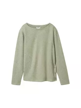 Толстовка TOM TAILOR, цвет mottled green