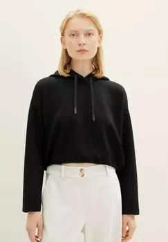 Толстовка TOM TAILOR DENIM CROPPED, цвет deep black