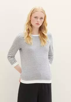 Толстовка TOM TAILOR DENIM, цвет hellblau wei