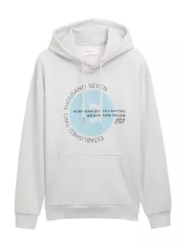 Толстовка TOM TAILOR DENIM, светло-серый