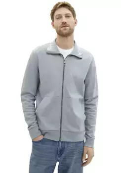 Толстовка TOM TAILOR с воротником стойкой и принтом, мятный