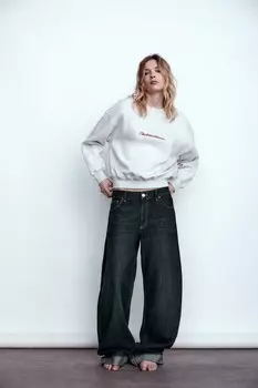 Толстовка tom wesselmann ZARA, серый мергель