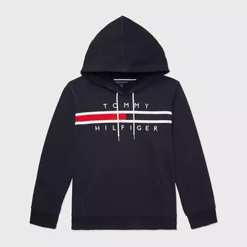 Толстовка Tommy Hilfiger Curve Flag Logo, темно-синий