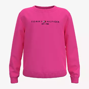 Толстовка Tommy Hilfiger Kids' Logo, ярко-розовый