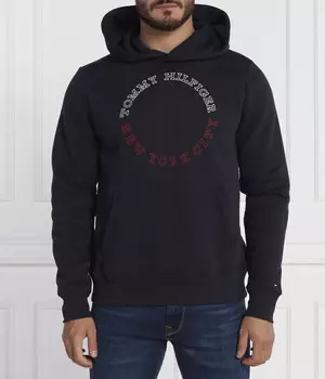 Толстовка Tommy Hilfiger Monotype Roundall, синий
