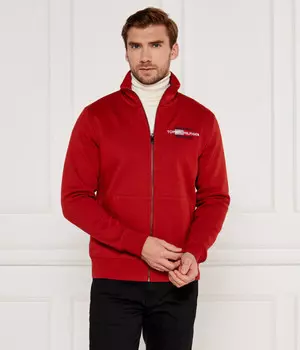 Толстовка Tommy Hilfiger Regular Fit на молнии, красный