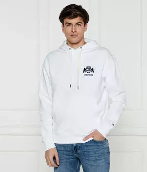 Толстовка Tommy Hilfiger Regular Fit с капюшоном, белый