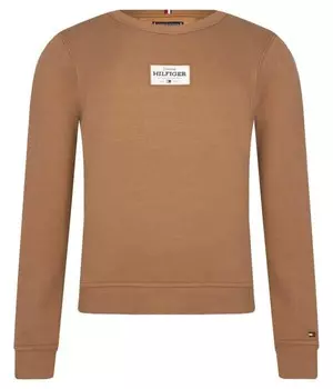 Толстовка Tommy Hilfiger Regular Fit с логотипом, коричневый